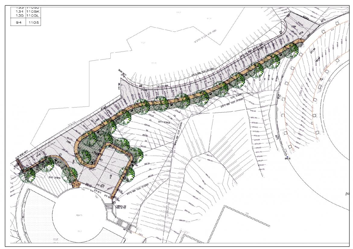 תכנית כביש בני עקיבא זית